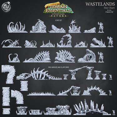 Wastelands Terrain - Path, Bridges, and Platforms